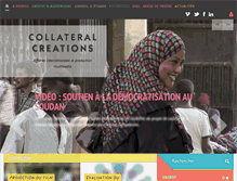 Tablet Screenshot of collateralcreations.com